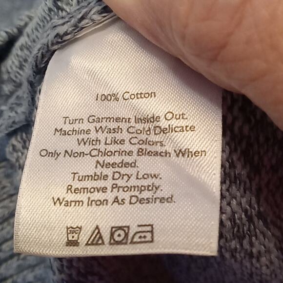 Eddie Bauer Men's crew neck Grandpa knit sweater.XLT. Vintage,Warm, 100% Cotton - Picture 9 of 9